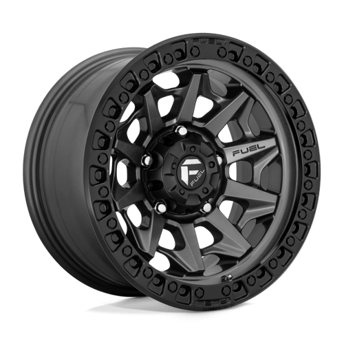 Fuel Offroad D716 COVERT Matte Gunmetal Black Bead Ring 15x8 -19 5x139.7mm 108mm