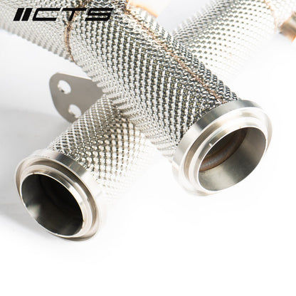 CTS TURBO RACE DOWNPIPE SET FOR MERCEDES BENZ C43 C400 C450 E43 E400 E450 GLC43 WITH M276 ENGINE