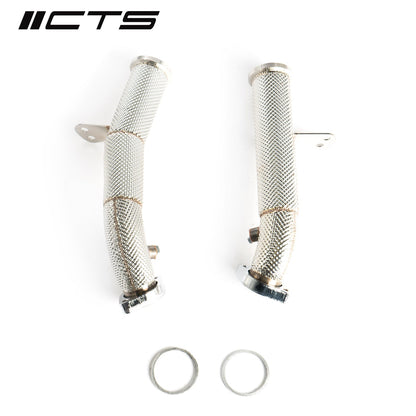 CTS TURBO RACE DOWNPIPE SET FOR MERCEDES BENZ C43 C400 C450 E43 E400 E450 GLC43 WITH M276 ENGINE