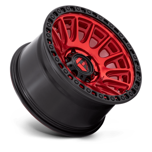 Fuel Offroad D834 CYCLE Candy Red W/ Black Ring 17x9 +1 6x139.7mm 106.1mm
