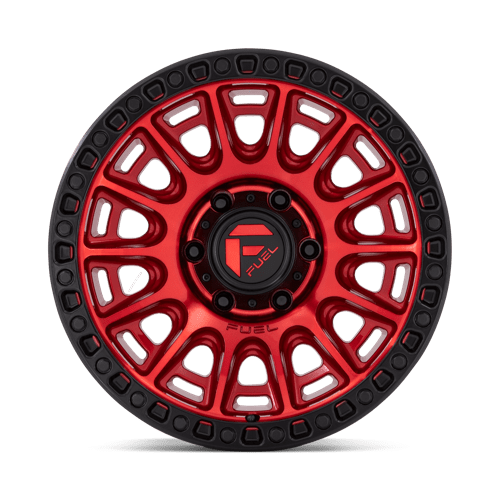 Fuel Offroad D834 CYCLE Candy Red W/ Black Ring 17x8.5 +34 6x120mm 66.9mm