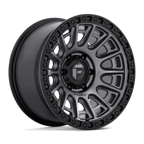 Fuel Offroad D835 CYCLE Matte Gunmetal W/ Black Ring 17x9 -12 6x139.7mm 106.1mm