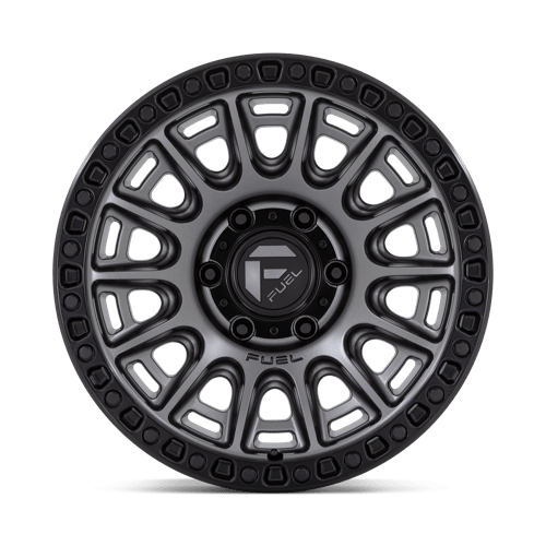Fuel Offroad D835 CYCLE Matte Gunmetal W/ Black Ring 17x9 +1 6x139.7mm 106.1mm