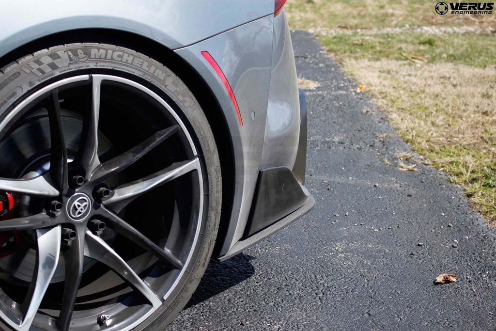 Verus - Carbon Polyweave Rear Spat Kit - Mk5 Toyota Supra