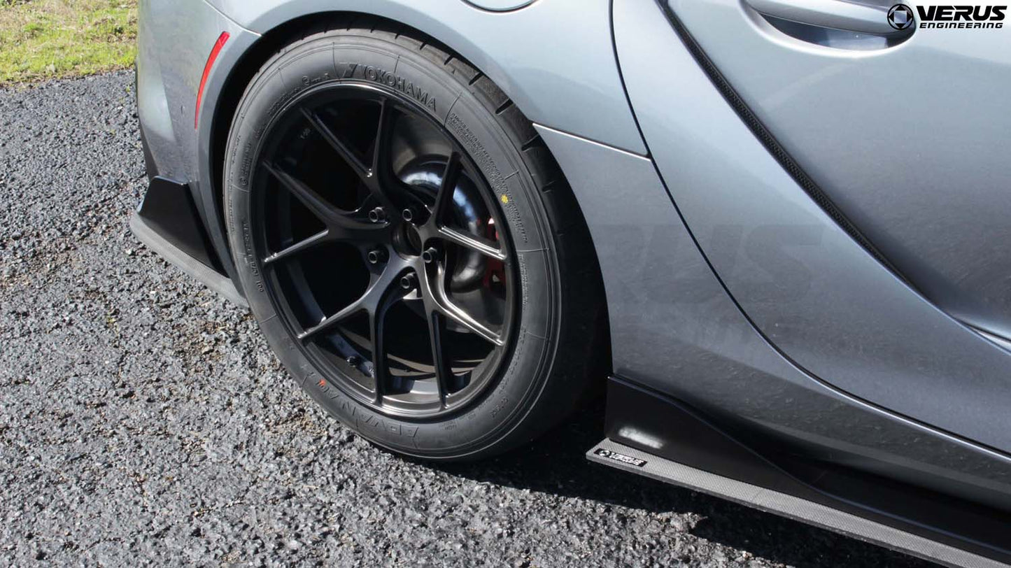 Verus - Carbon Polyweave Side Splitter Kit - Mk5 Toyota Supra