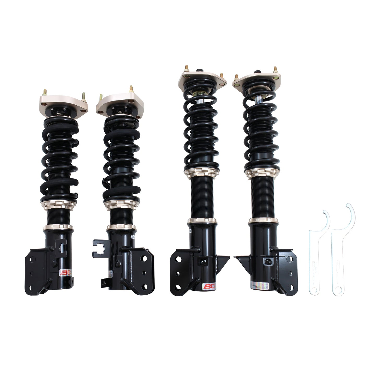 BC Racing BR Series coilovers on white background