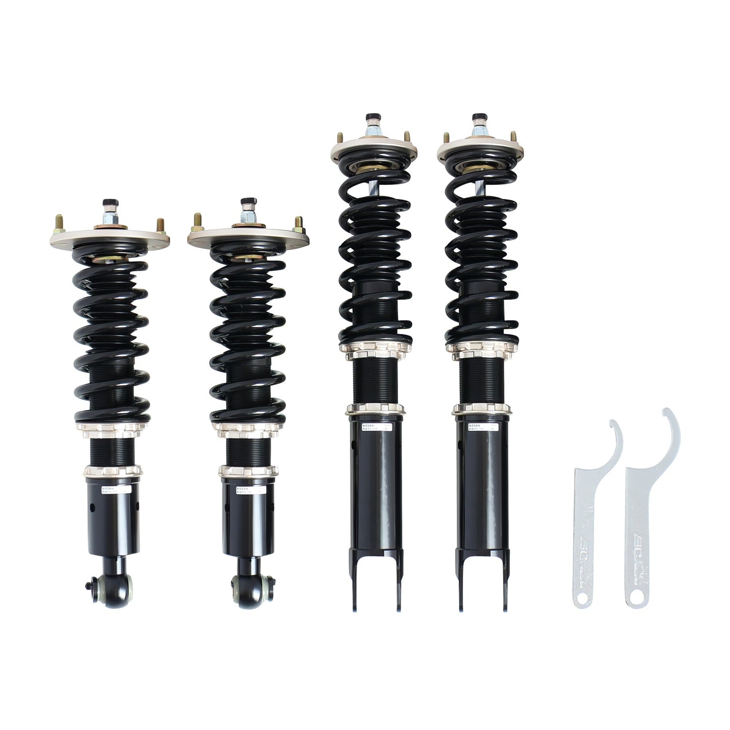 BC Racing BR Series coilovers on white background