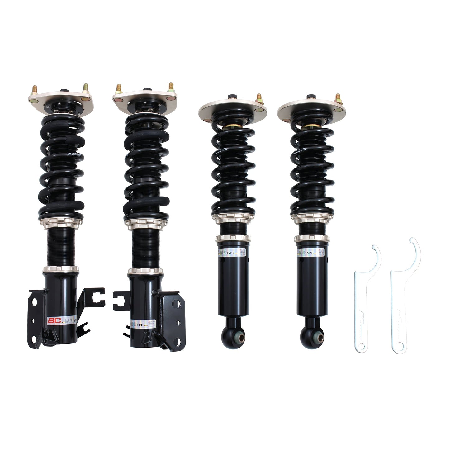 BC Racing BR Series coilovers on white background