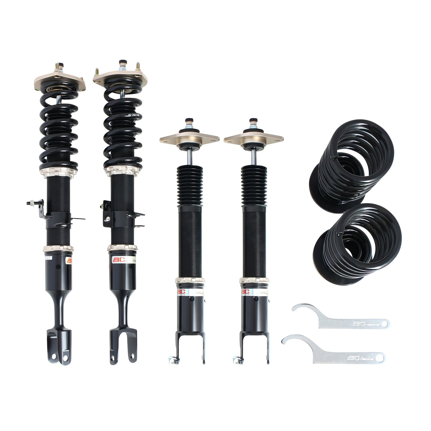 BC Racing BR Series coilovers on white background