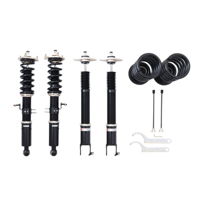 BC Racing BR Series coilovers on white background