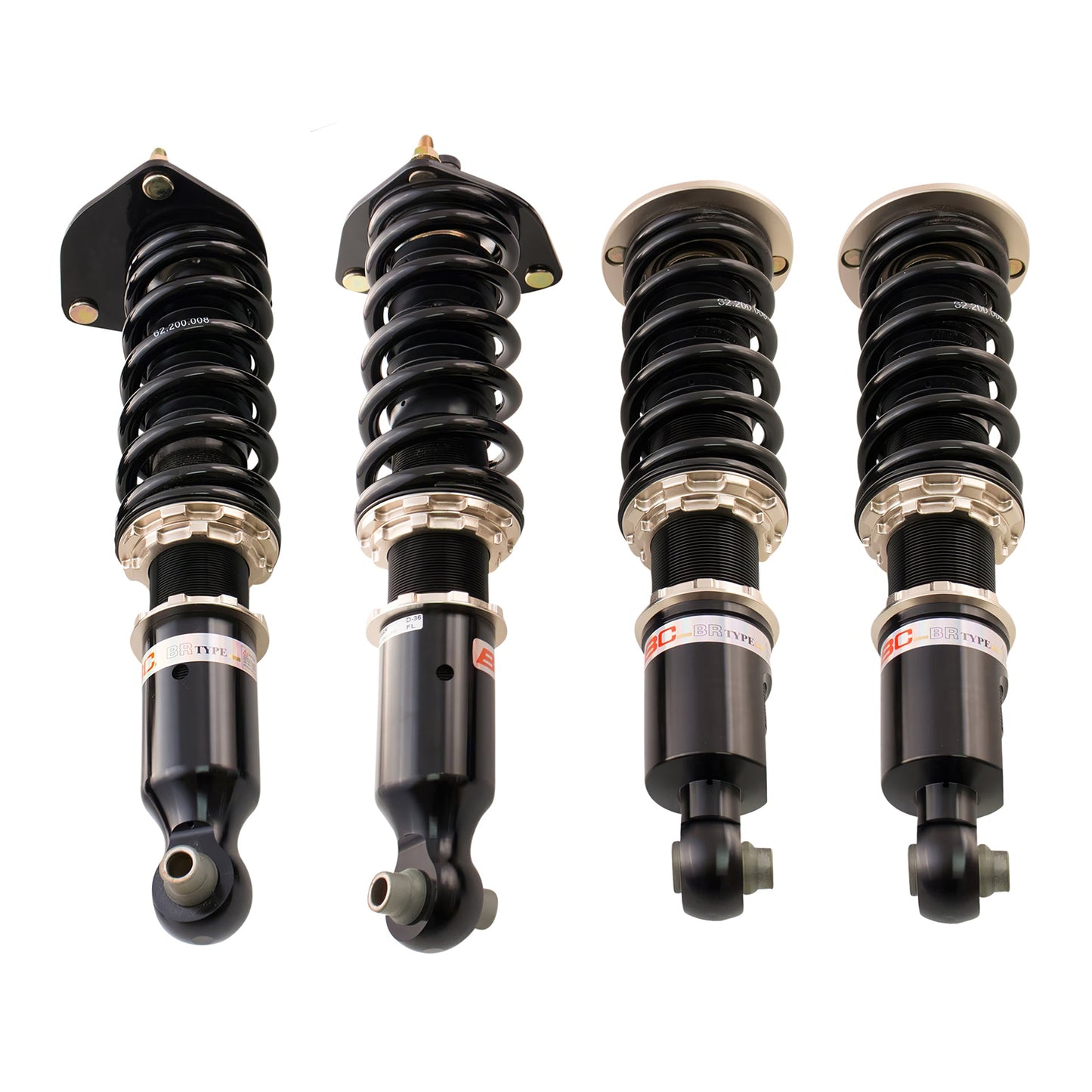 BC Racing BR Series coilovers on white background