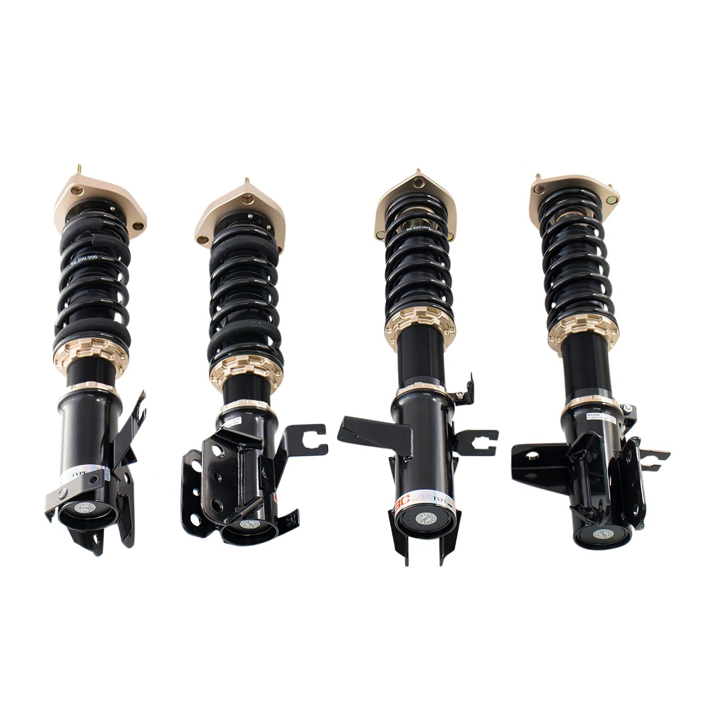 BC Racing BR Series coilovers on white background