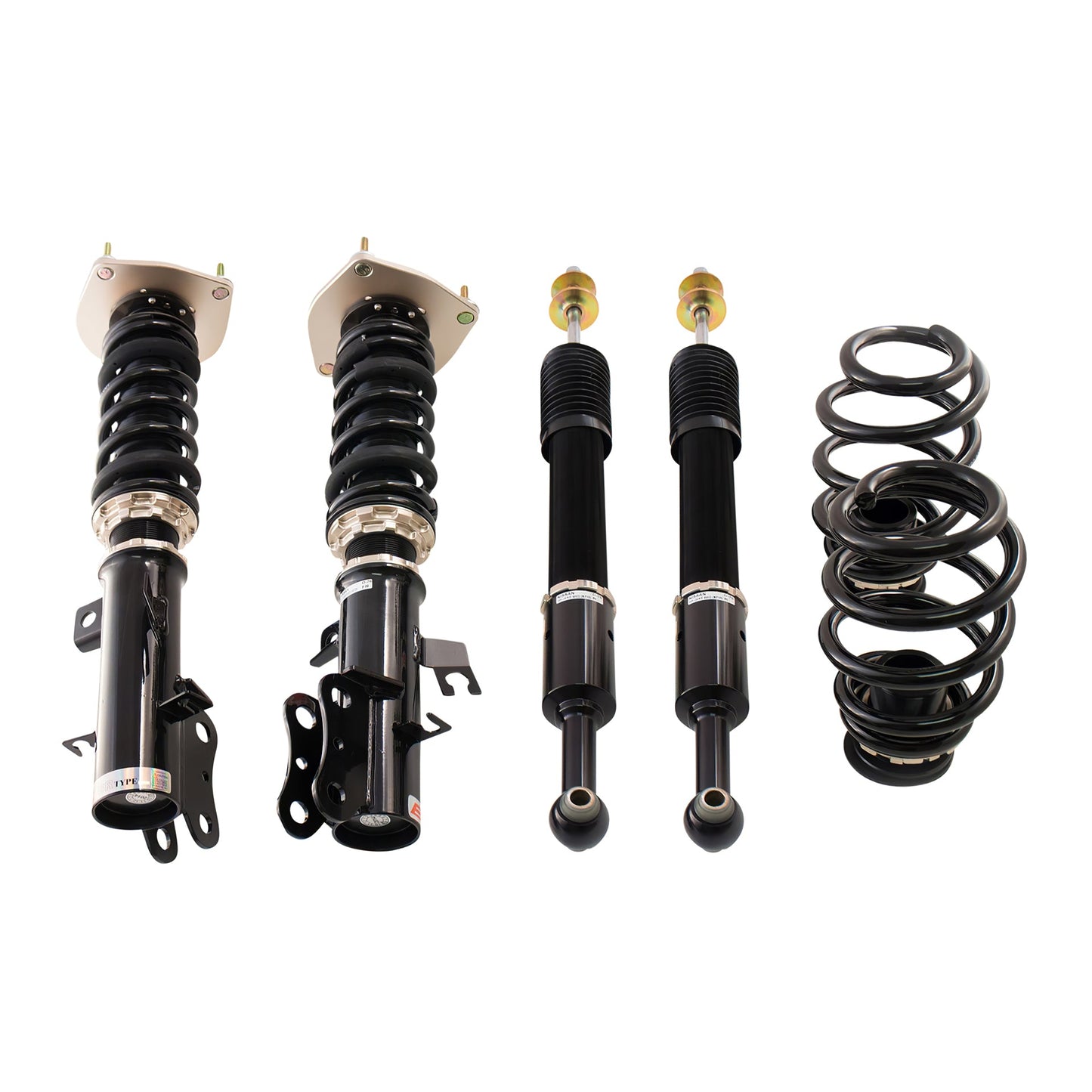 BC Racing BR Series coilovers on white background