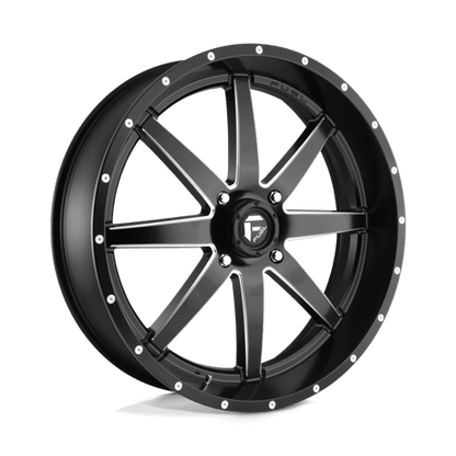 Fuel Offroad D538 MAVERICK UTV Matte Black Milled 24x7 +13 4x156mm 132mm