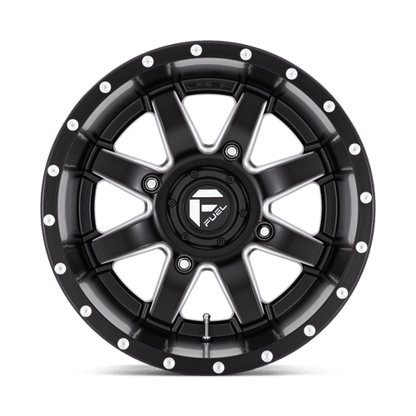 Fuel Offroad D538 MAVERICK UTV Matte Black Milled 15x10 0 4x137mm 110.1mm
