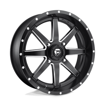 Fuel Offroad D538 MAVERICK UTV Matte Black Milled 20x7 +13 4x137mm 110.1mm