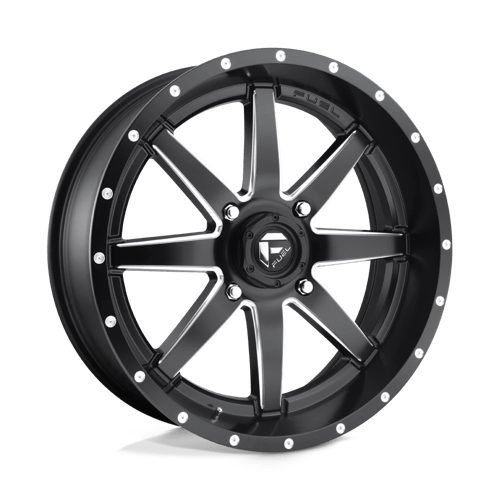 Fuel Offroad D538 MAVERICK UTV Matte Black Milled 20x7 +13 4x156mm 132mm