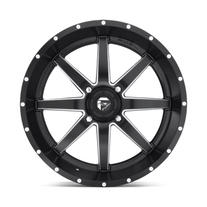 Fuel Offroad D538 MAVERICK UTV Matte Black Milled 20x7 +13 4x156mm 132mm
