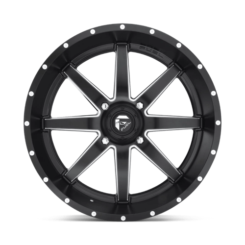 Fuel Offroad D538 MAVERICK UTV Matte Black Milled 24x7 +13 4x156mm 132mm