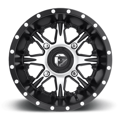 Fuel Offroad D541 NUTZ UTV Matte Black Machined 14x7 +13 4x156mm 132mm