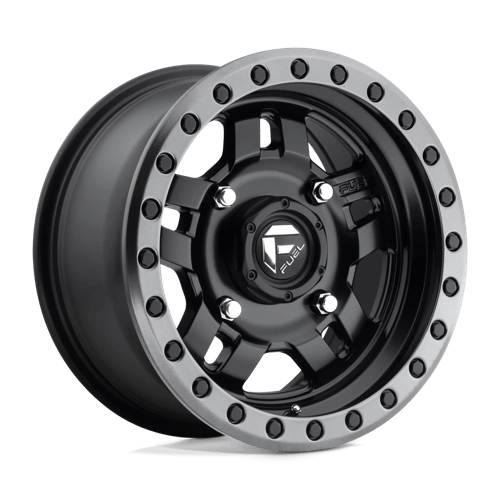 Fuel Offroad D557 ANZA UTV Matte Black Gun Metal Ring 14x7 +38 4x156mm 132mm
