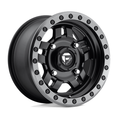 Fuel Offroad D557 ANZA UTV Matte Black Gun Metal Ring 15x7 +38 4x156mm 132mm
