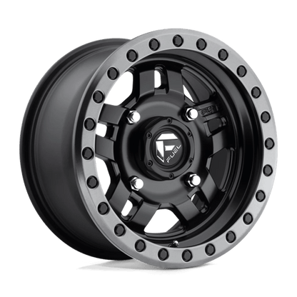 Fuel Offroad D557 ANZA UTV Matte Black Gun Metal Ring 15x7 +38 4x137mm 110.1mm