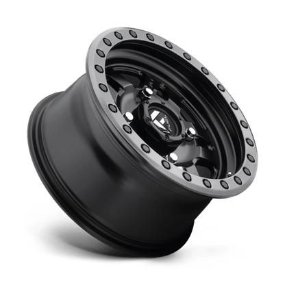 Fuel Offroad D557 ANZA UTV Matte Black Gun Metal Ring 14x7 +13 4x156mm 132mm