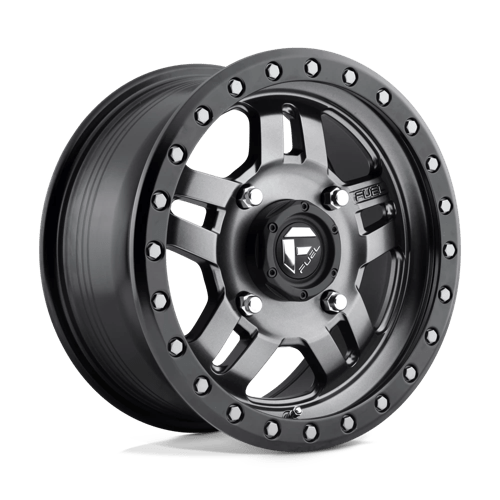 Fuel Offroad D557 ANZA UTV Matte Gunmetal Black Bead Ring 15x7 +38 4x156mm 132mm