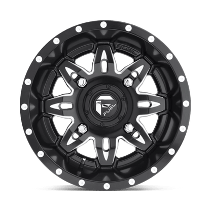 Fuel Offroad D567 LETHAL UTV Matte Black Milled 15x7 +13 4x156mm 132mm