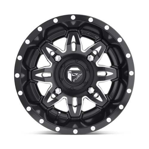 Fuel Offroad D567 LETHAL UTV Matte Black Milled 14x7 +13 4x156mm 132mm