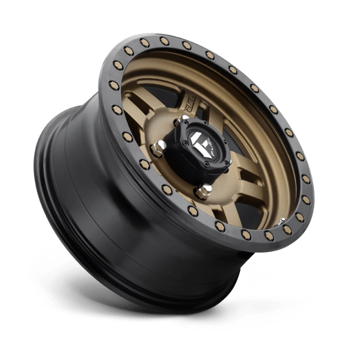 Fuel Offroad D583 ANZA UTV Matte Bronze Black Bead Ring 14x7 +13 4x156mm 132mm