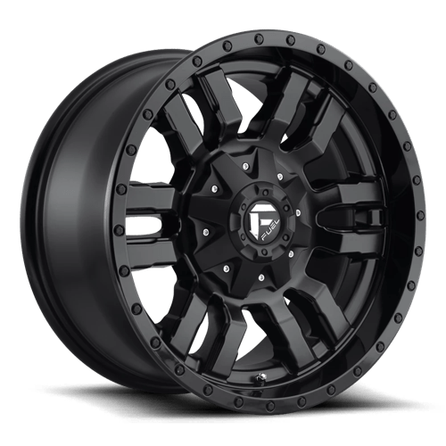Fuel Offroad D596 SLEDGE Matte Black Gloss Black Lip 17x9 +2 6x135|6x139.7mm 106.1mm