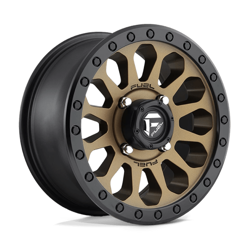 Fuel Offroad D600 VECTOR UTV Matte Bronze Black Bead Ring 15x7 +13 4x156mm 132mm