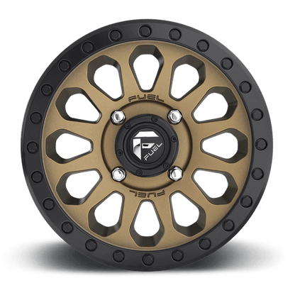 Fuel Offroad D600 VECTOR UTV Matte Bronze Black Bead Ring 15x7 +38 4x137mm 110.1mm