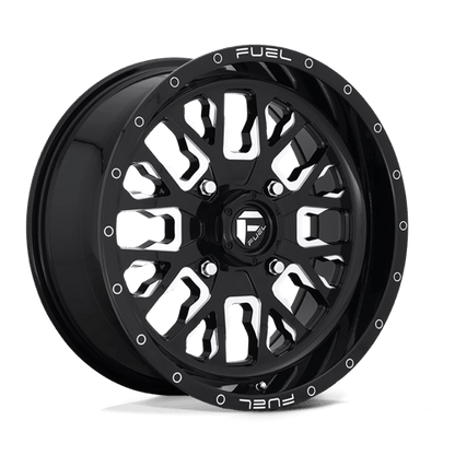 Fuel Offroad D611 STROKE UTV Gloss Black Milled 18x7 +13 4x137mm 110.1mm