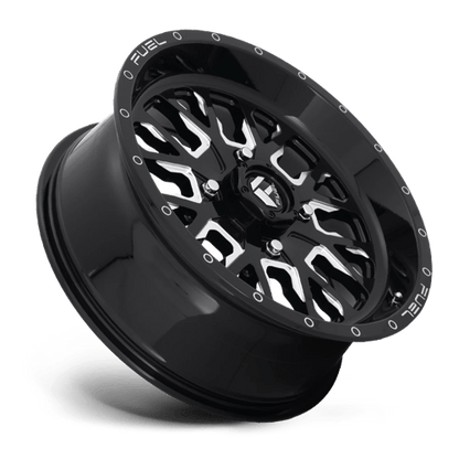 Fuel Offroad D611 STROKE UTV Gloss Black Milled 22x7 +13 4x137mm 132mm
