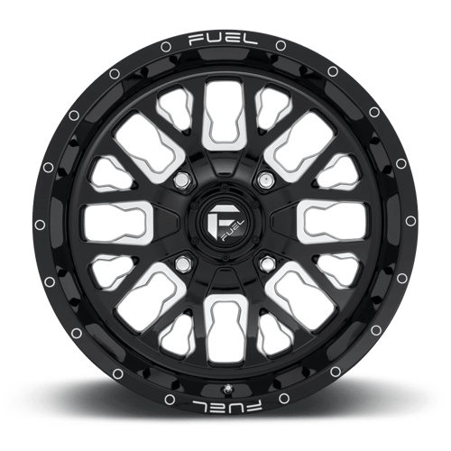Fuel Offroad D611 STROKE UTV Gloss Black Milled 18x7 +13 4x137mm 110.1mm