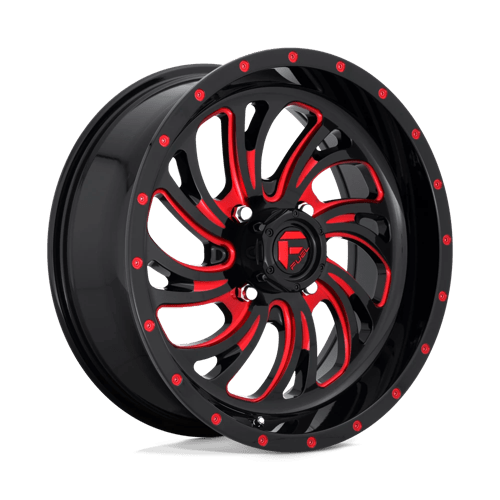 Fuel Offroad D642 KOMPRESSOR UTV Gloss Black Red Tinted Clear 18x7 +13 4x137mm 110.1mm