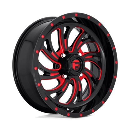 Fuel Offroad D642 KOMPRESSOR UTV Gloss Black Red Tinted Clear 18x7 +13 4x156mm 132mm