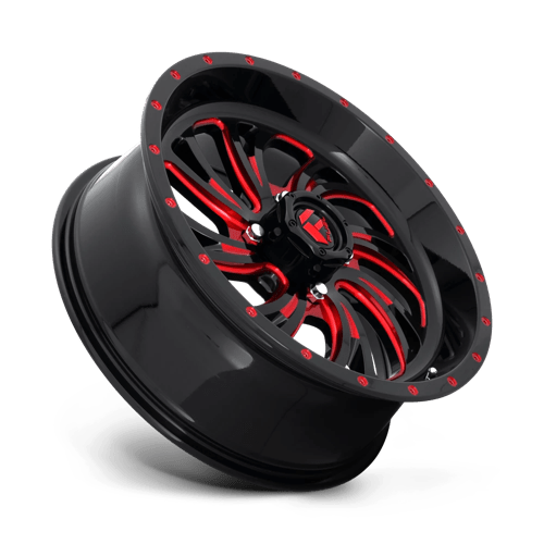 Fuel Offroad D642 KOMPRESSOR UTV Gloss Black Red Tinted Clear 18x7 +13 4x137mm 110.1mm