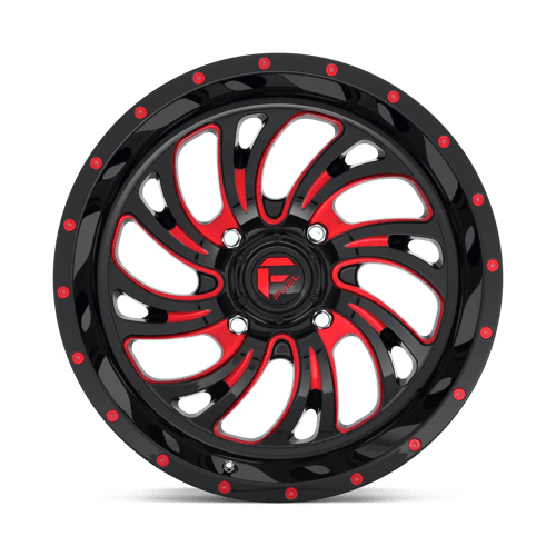 Fuel Offroad D642 KOMPRESSOR UTV Gloss Black Red Tinted Clear 18x7 +13 4x156mm 132mm