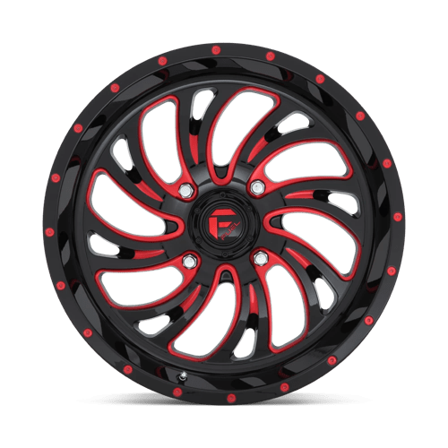 Fuel Offroad D642 KOMPRESSOR UTV Gloss Black Red Tinted Clear 20x7 +13 4x156mm 132mm