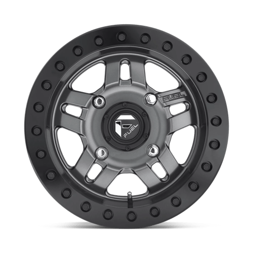 Fuel Offroad D918 ANZA UTV BEADLOCK Matte Gunmetal 14x7 +13 4x137mm 110.1mm