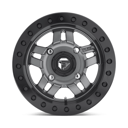 Fuel Offroad D918 ANZA UTV BEADLOCK Matte Gunmetal 14x7 +13 4x137mm 110.1mm