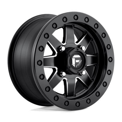 Fuel Offroad D938 MAVERICK UTV BEADLOCK Matte Black Milled 18x7 +38 4x156mm 132mm