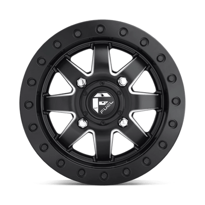 Fuel Offroad D938 MAVERICK UTV BEADLOCK Matte Black Milled 14x7 +38 4x137mm 110.1mm