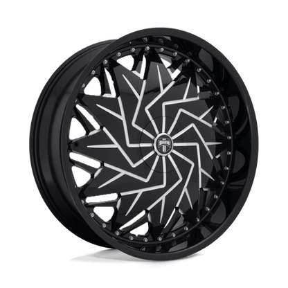 DUB S231 DAZR Gloss Black Milled 26x10 +5 5x114.3mm 72.6mm