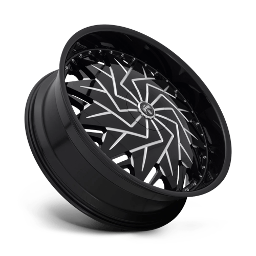 DUB S231 DAZR Gloss Black Milled 26x10 +5 5x114.3mm 72.6mm