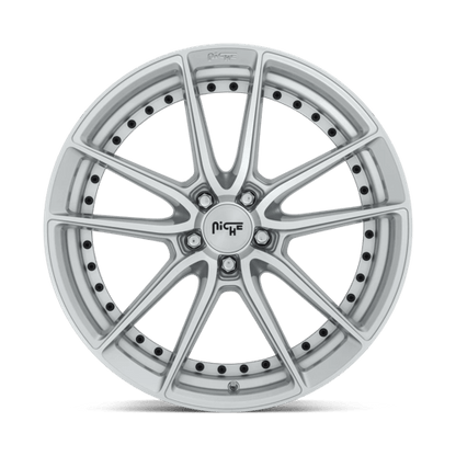 Niche M221 DFS Gloss Silver Machined 22x10.5 +20 5x115mm 71.5mm
